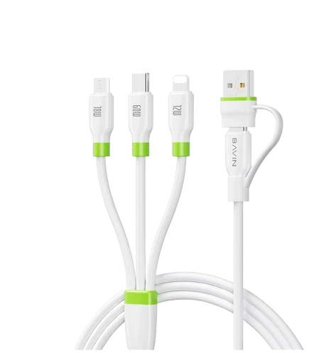 BAVIN CB412 – 5 IN 1 Fast Charging Cable Supports 60W