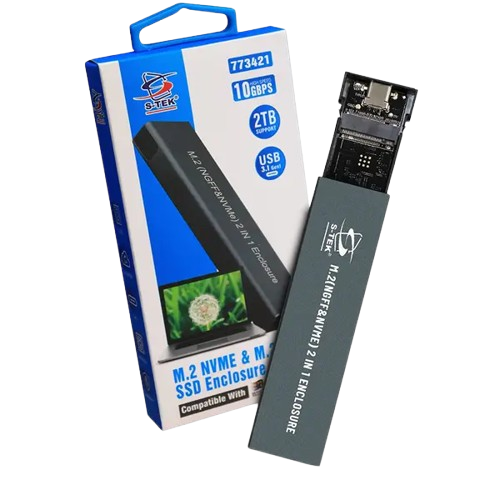 S-Tek M.2 Nvme & M.2 Ssd Case